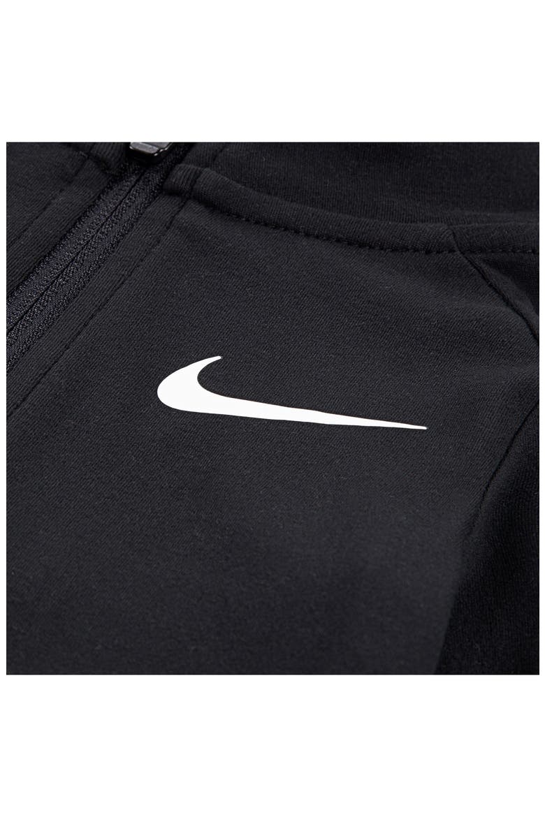 Quarter Zip Pullover & Shorts Set, Alternate, color, 023BLACK
