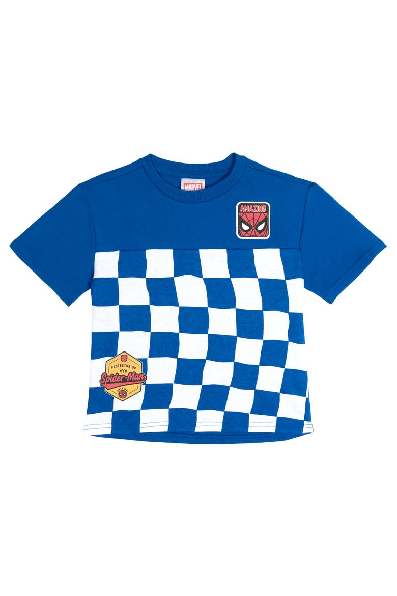 2-Piece T-Shirt and Shorts Set, Alternate, color, Spider Man Blue White