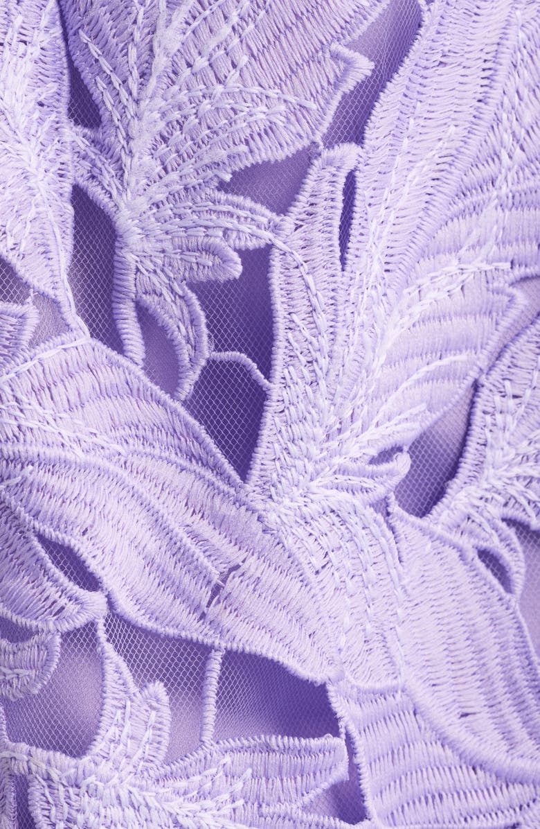 Lucy Paris Dewi Cutout Tie Strap Midi Dress, Alternate, color, Lavender