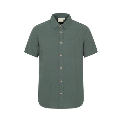 Palm Textured Short-Sleeved Shirt