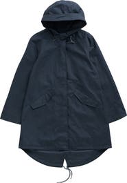 Seasalt Cornwall Seafaring Waterproof Linen & Cotton Hooded Coat