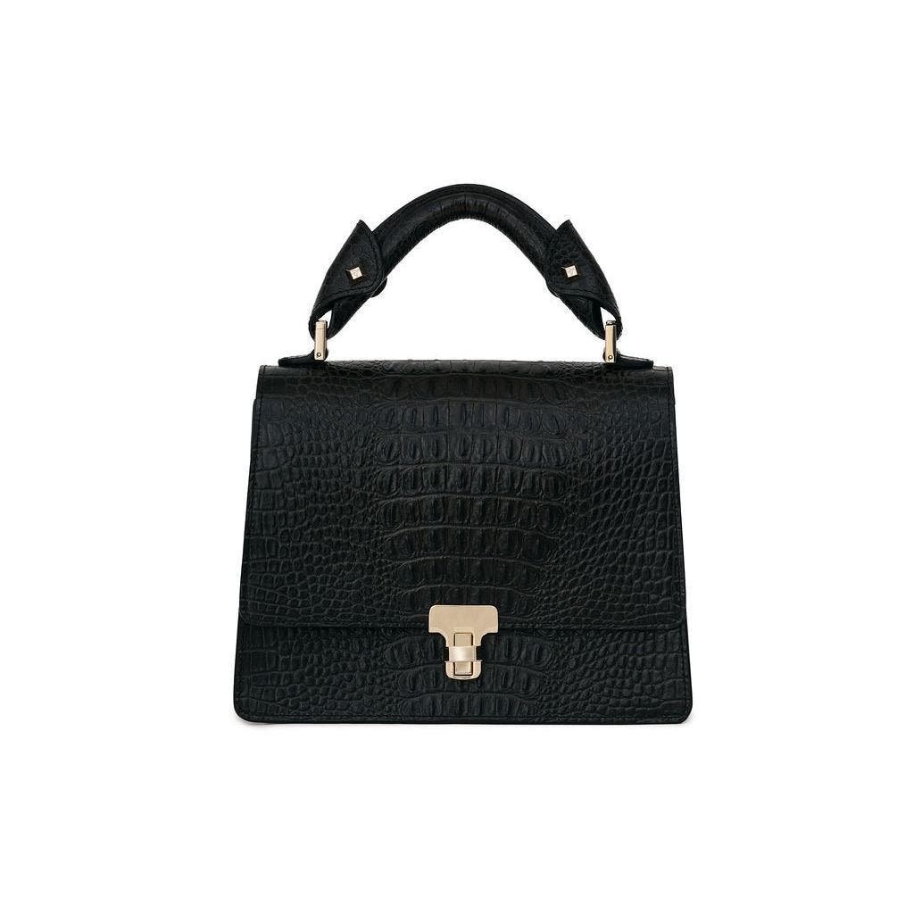 VIE LORIE Vittoria Top Handle Bag, Alternate, color, Black Chestnut