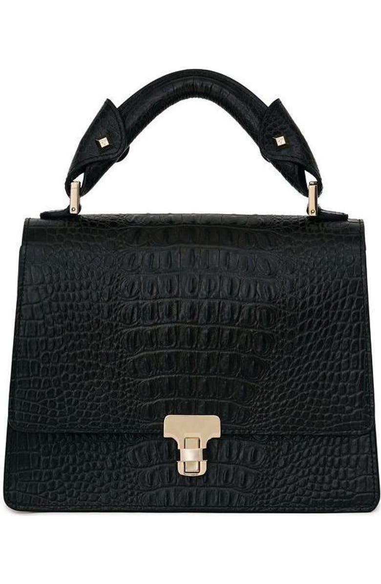 VIE LORIE Vittoria Top Handle Bag, Alternate, color, Black Chestnut