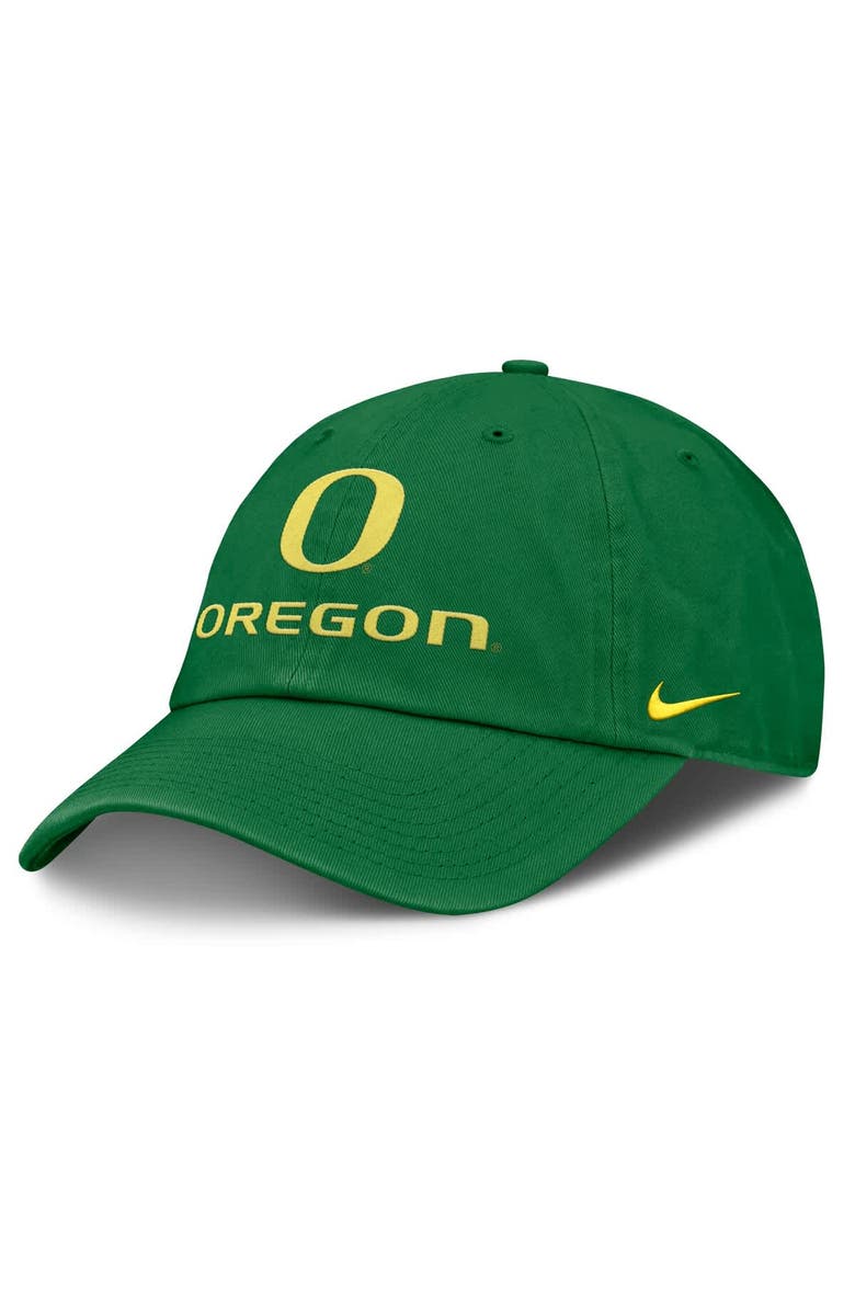 Nike Men's Nike Green Oregon Ducks 2025 Sideline Club Adjustable Hat, Main, color,