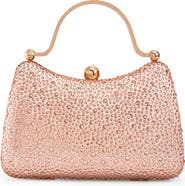 LADY COUTURE Double Metal Handles Dazzling Evening Handbag