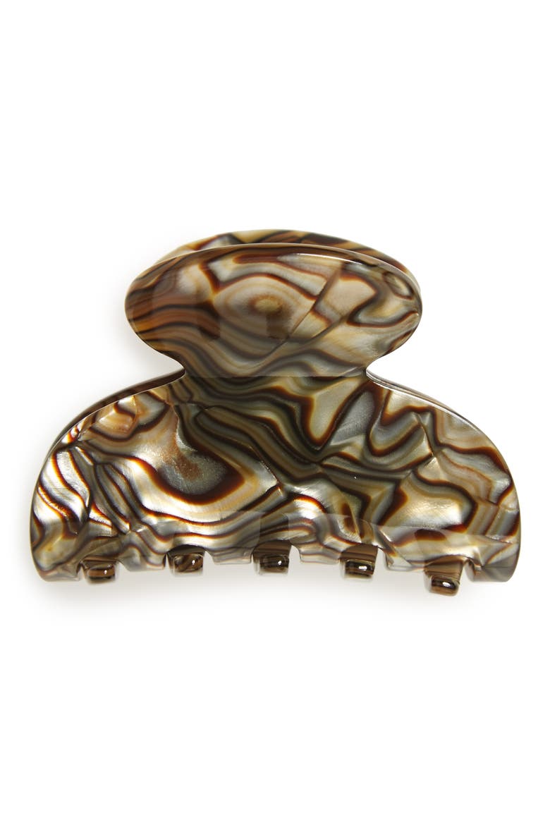 Small Couture Jaw Clip, Main, color, ONYX