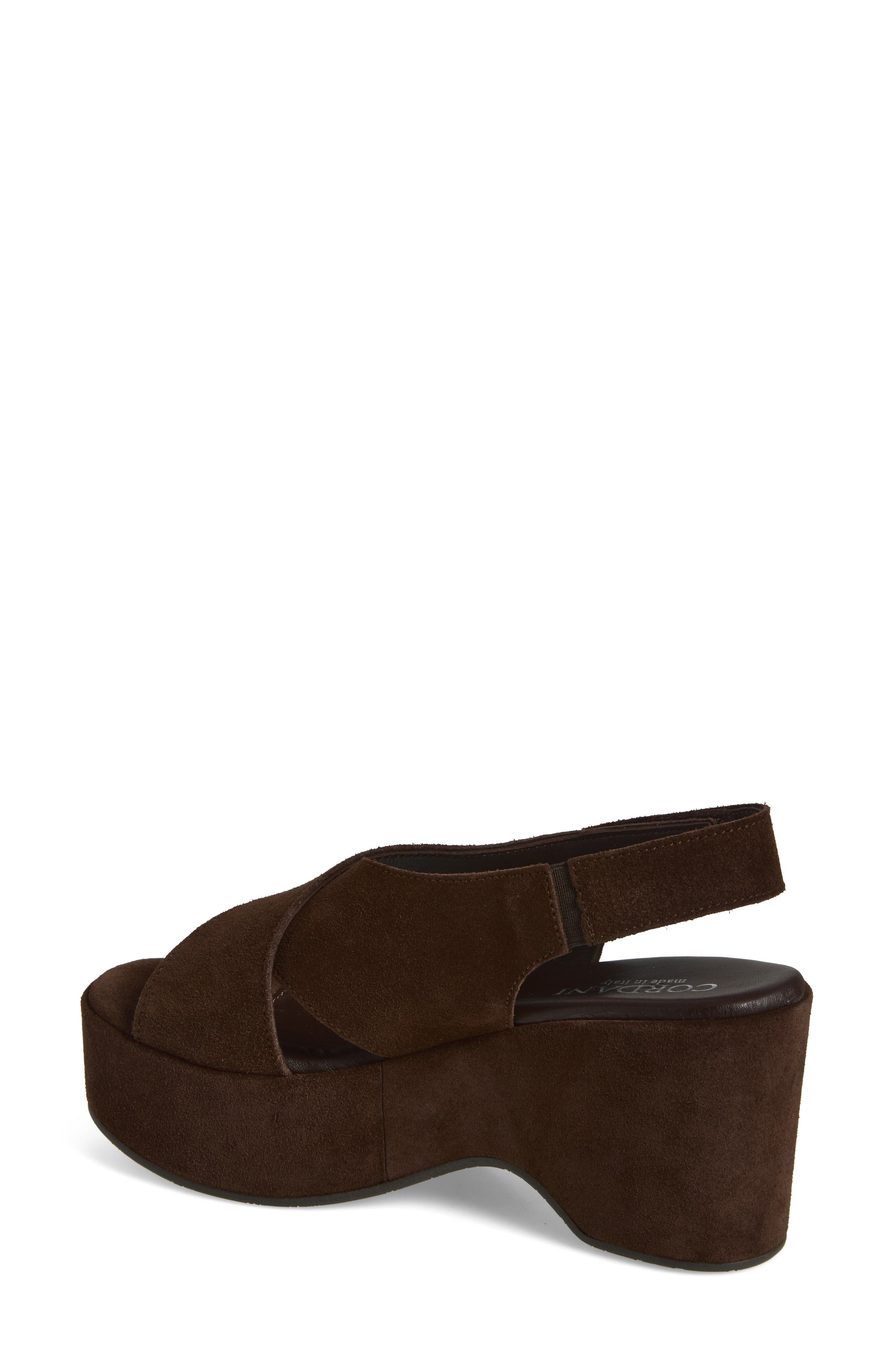 Jessie Slingback Platform Sandal, Alternate, color, CACAO SUEDE
