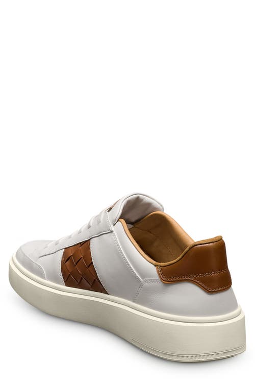 Allen Edmonds Oliver Woven Panel Sneaker In Brown