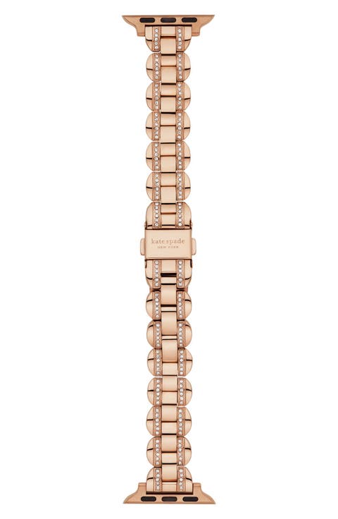 scallop 16mm Apple Watch® pavé bracelet watchband