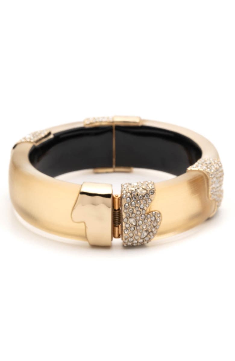 Alexis Bittar Crystal Hinged Bangle, Alternate, color,