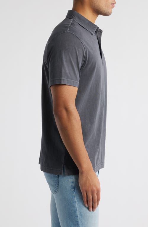 Treasure & Bond Solid Cotton Jersey Polo In Navy India Ink