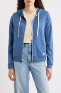 Marine Layer Afternoon Cotton Blend Zip Front Hoodie