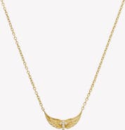 Rizen Jewelry Divine Wings Mini Cross Necklace