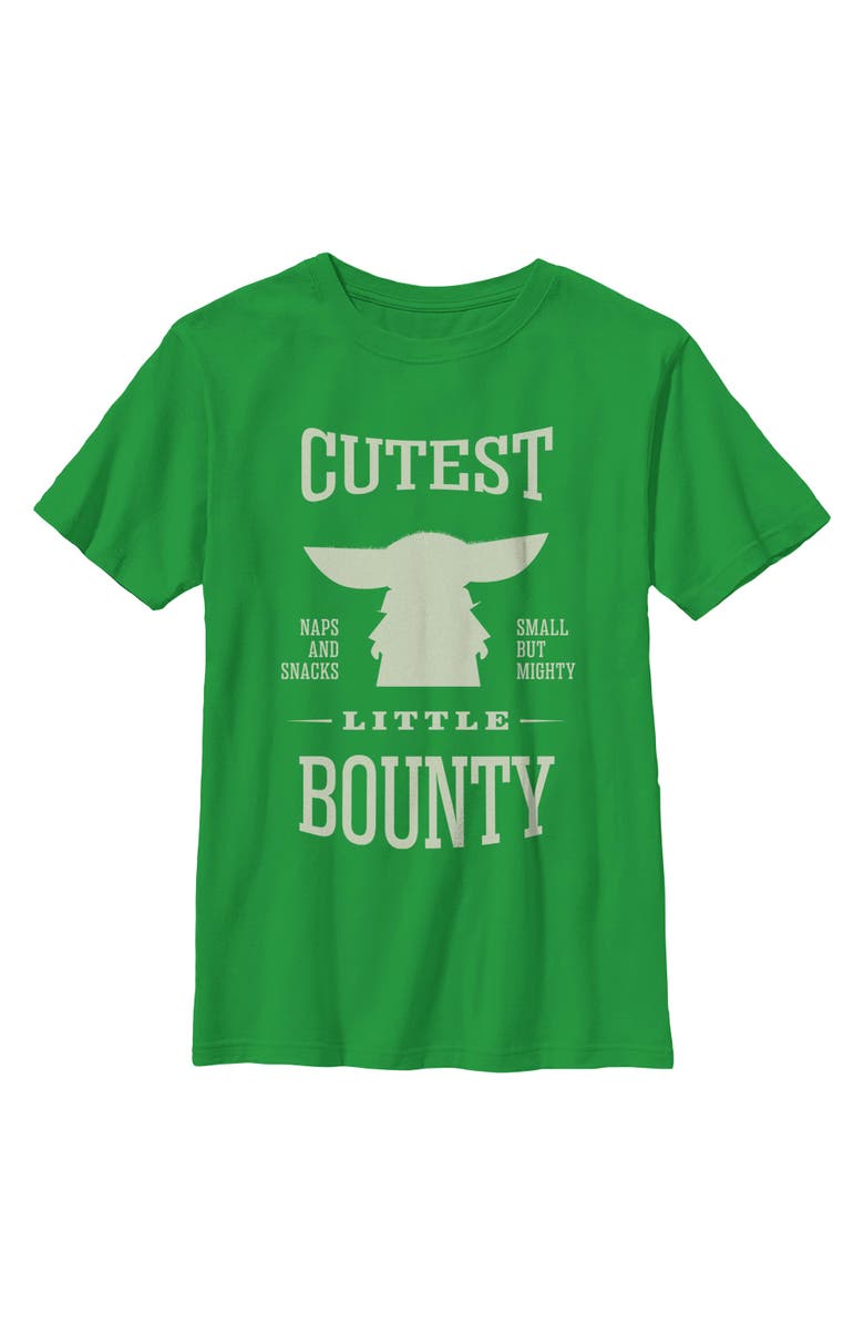 Star Wars: The Mandalorian and Grogu Boy's Star Wars The Mandalorian and Grogu Cutest Little Bounty  Graphic T-Shirt, Main, color, Kelly Green