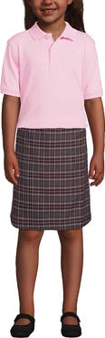 Lands' End School Uniform Kids Short Sleeve Interlock Polo Shirt