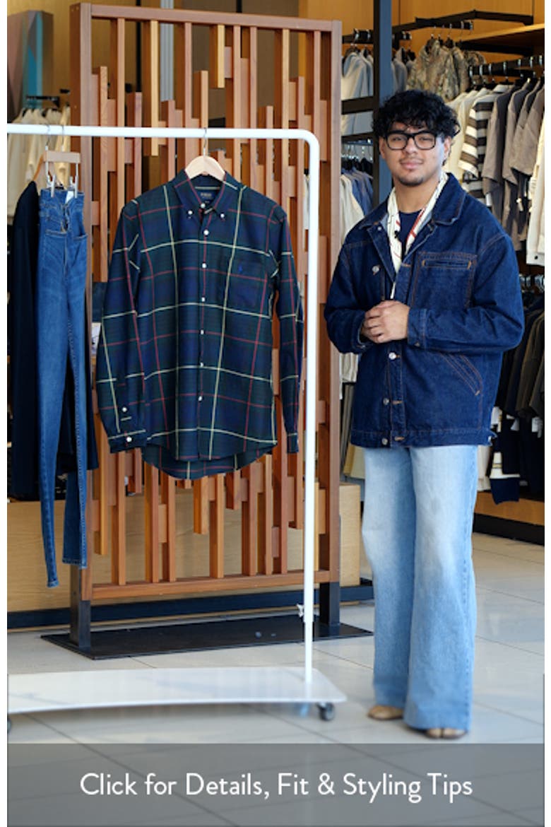 Classic Fit Plaid Cotton Oxford Button-Down Shirt video