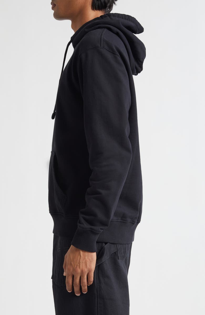 JW Anderson Logo Embroidered Hoodie, Alternate, color, Black