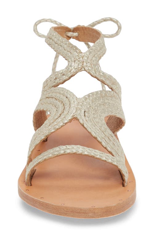 Beek Cuckoo Ankle Tie Sandal In White