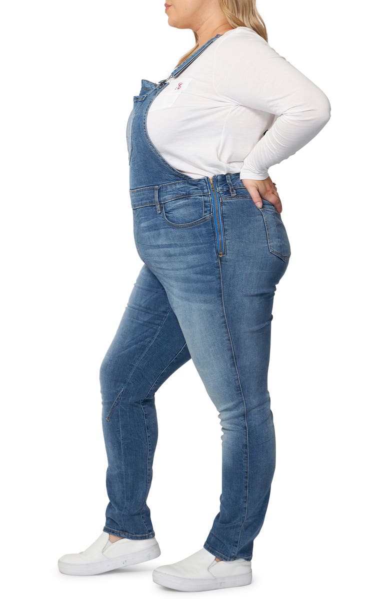 SLINK Jeans Denim Overalls, Alternate, color, 