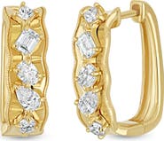 Bony Levy Kiera 18K Gold Diamond Hoop Earrings