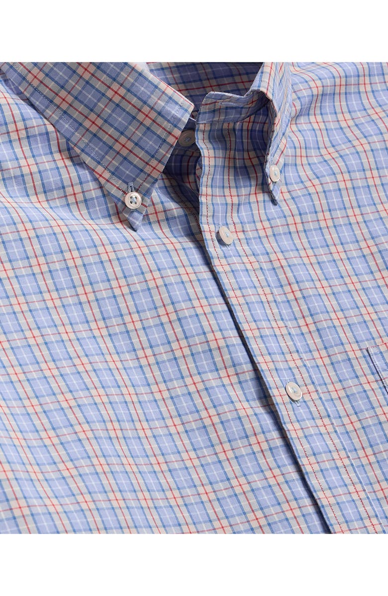 Brooks Brothers Friday Regular Fit Plaid Cotton Poplin Button-Down Shirt, Alternate, color, Bluepumicechk
