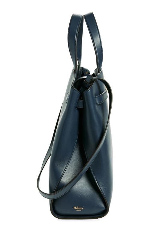 Mulberry Pimlico High Gloss Leather Tote In Night Sky