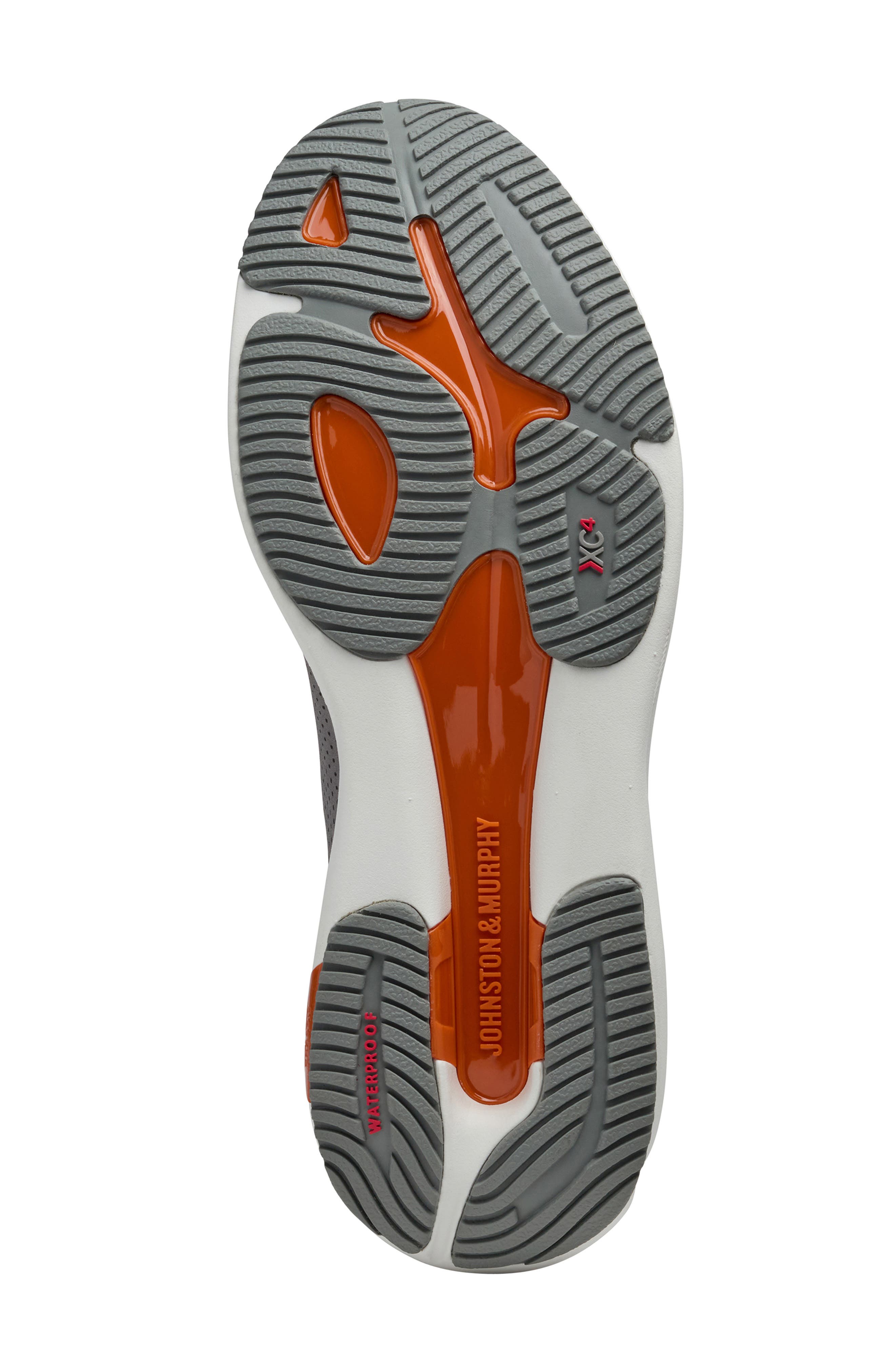 Johnston & Murphy TR3-Luxe Hybrid Waterproof Sneaker, Alternate, color, Gray Waterproof Nubuck