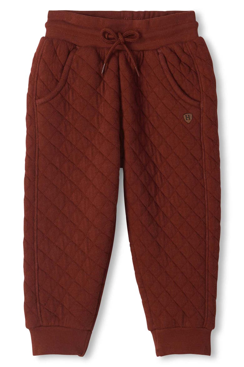 Quilted Joggers, Main, color, MADDER BROWN