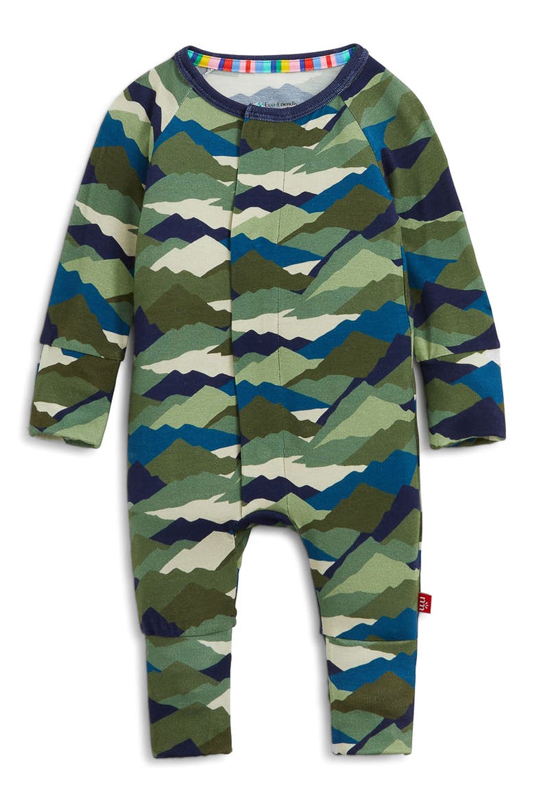 Kids' Camo Peak Convertible Coverall, Alternate, color, GREEN
