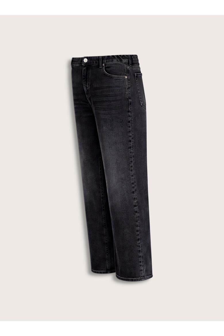 Maternity Wide Leg Jeans, Alternate, color, Washed Black