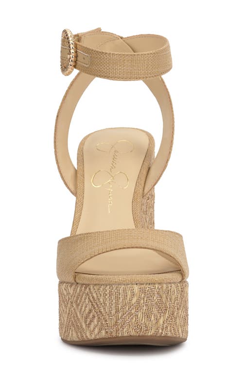 Jessica Simpson Kamindi Platform Wedge Sandal In Brown