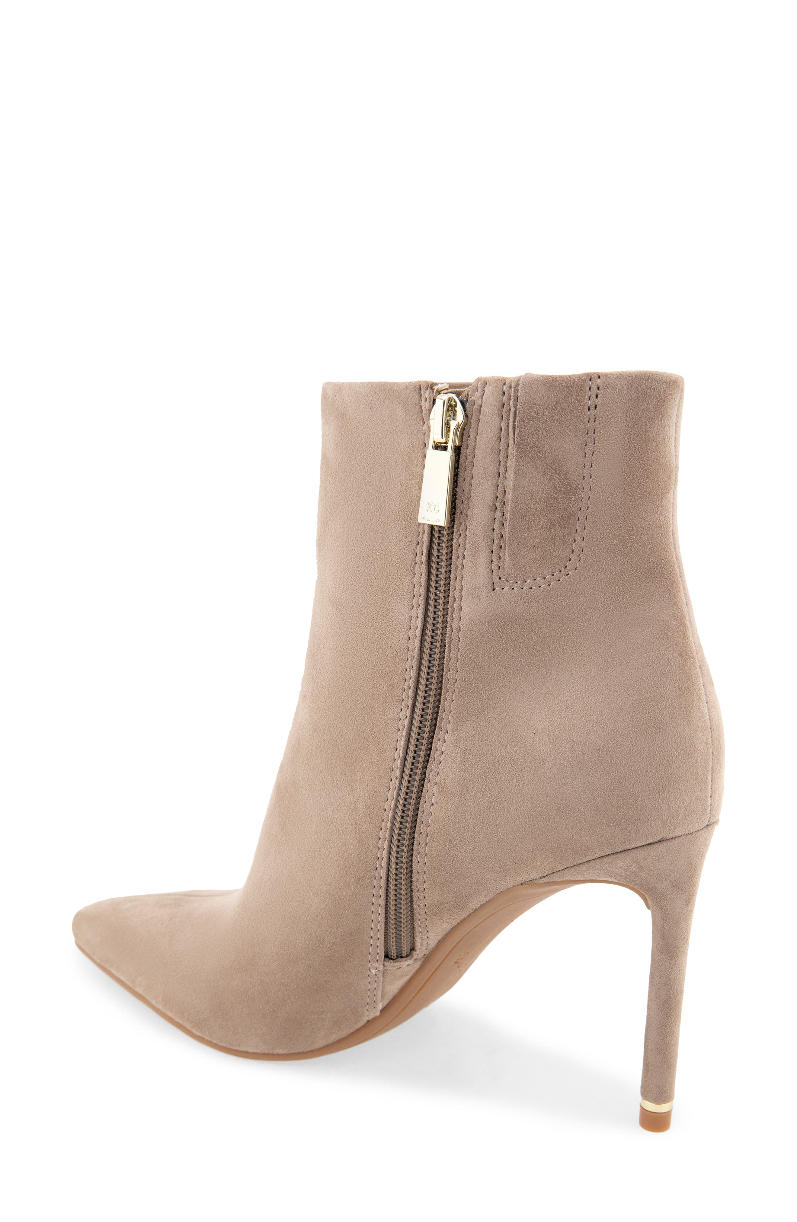 Quincy Pointed Toe Bootie, Alternate, color, TAUPE SUEDE