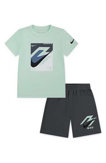 3 Brand Kids' Dri-fit Speed Lock Up Graphic T-shirt & Shorts Set