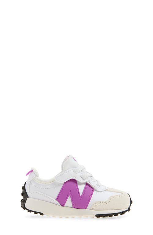 New Balance Kids' 327 Sneaker In White/passion Fruit