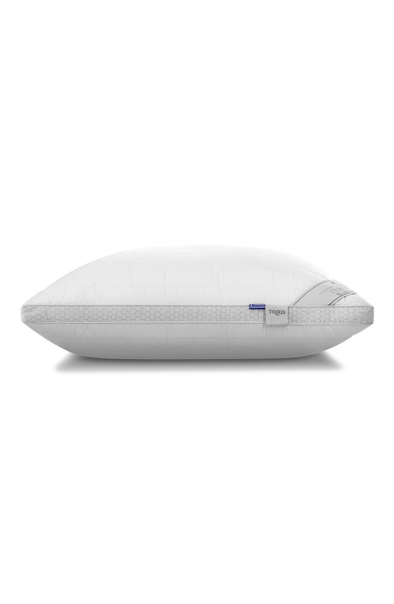 Togas Orbis siliconized 3D microfiber pillow, Alternate, color, White