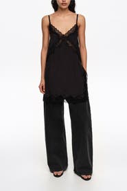 Bimba y Lola WIDE LEG - Washed Denim Trousers