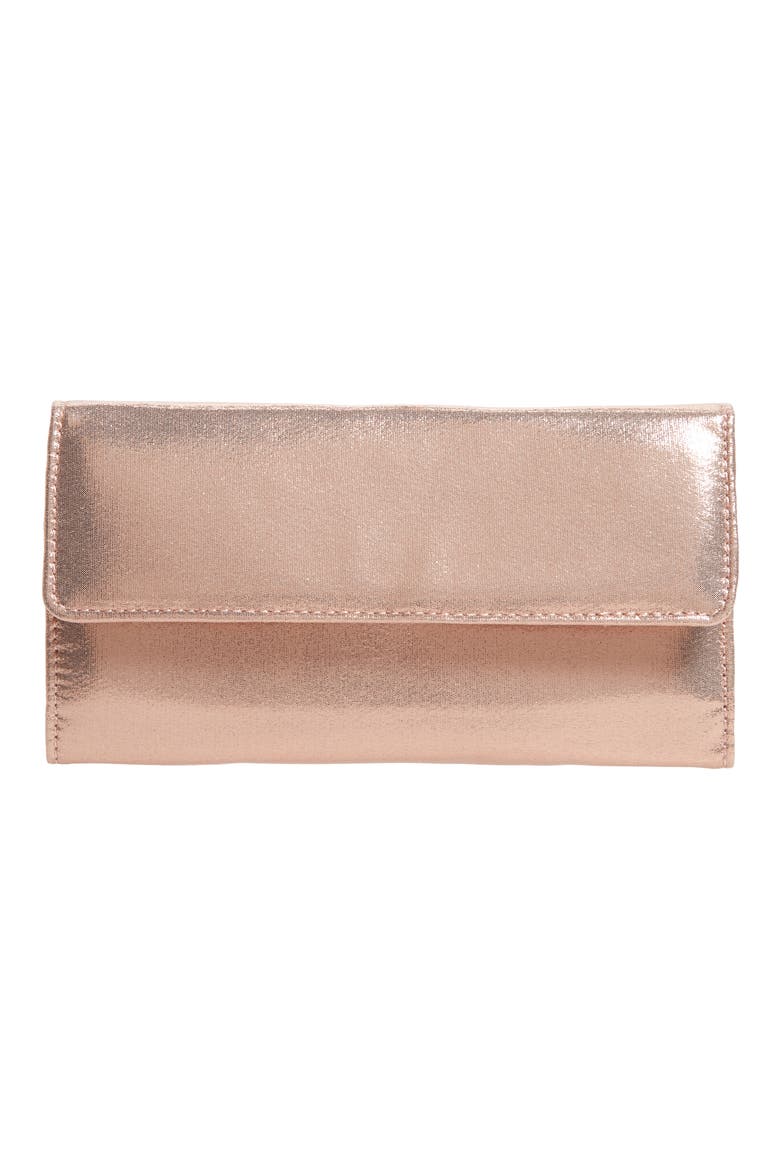 Jewelry Travel Roll, Main, color, ROSE GOLD