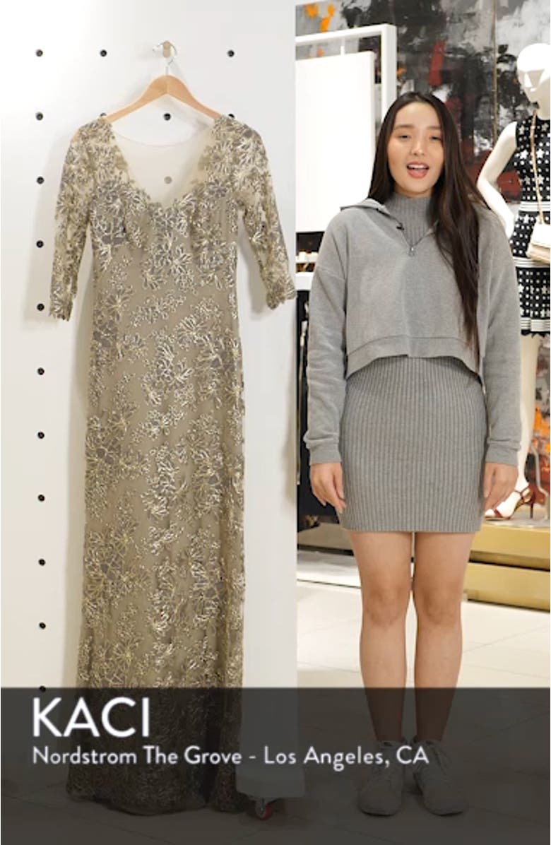 Corded Embroidered Lace Gown, sales video thumbnail