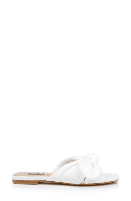 Shop Badgley Mischka Collection Darla Slide Sandal In White