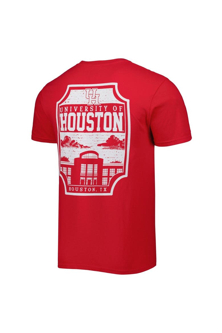 Men's Red Houston Cougars Logo Campus Icon T-Shirt, Alternate, color, Red