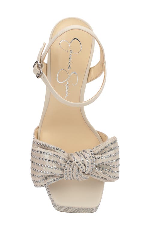 Jessica Simpson Lollien Ankle Strap Platform Sandal In Soft Ivory