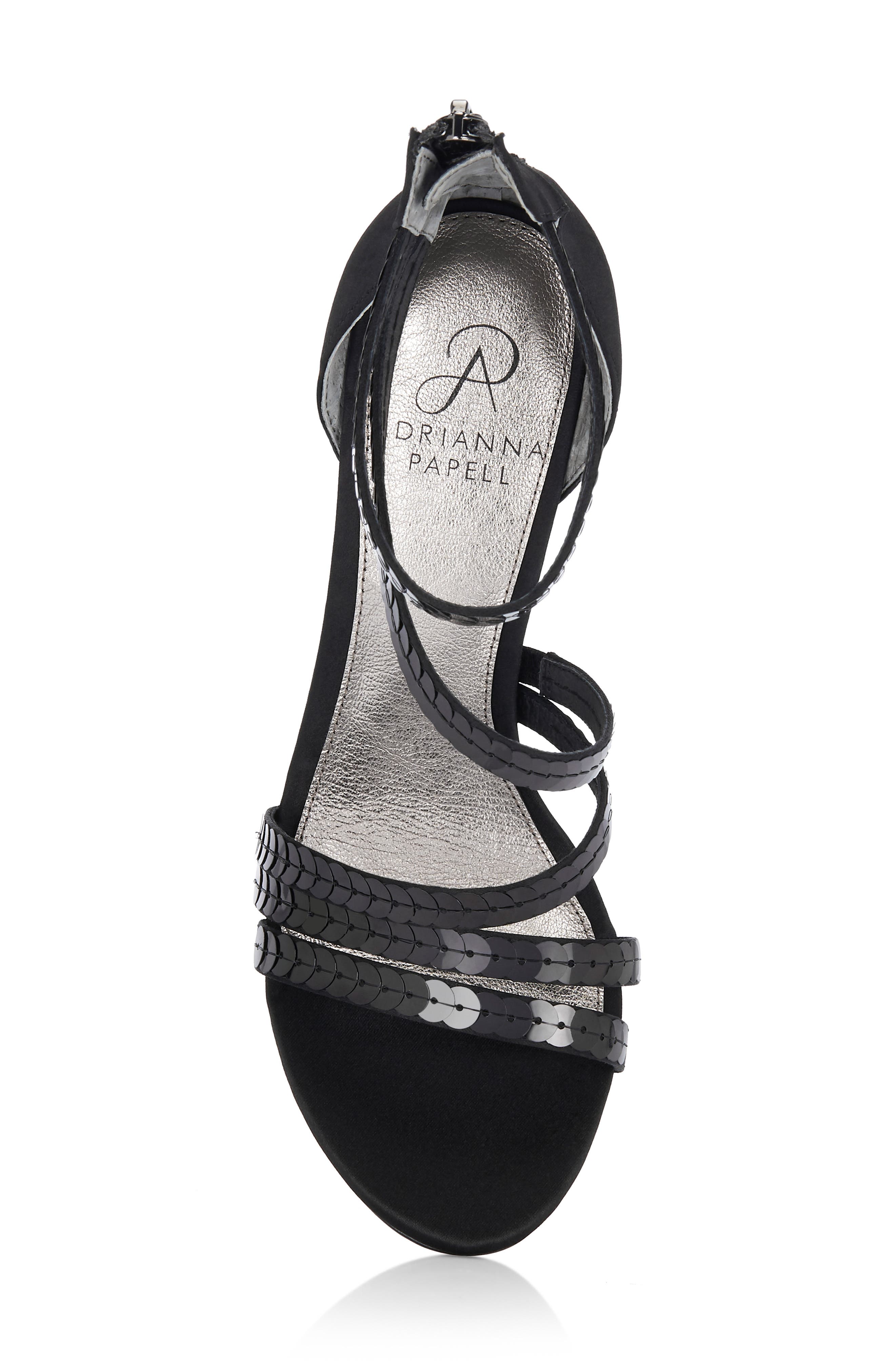 Adrianna Papell Alexi Sequin Strappy Sandal, Alternate, color, 