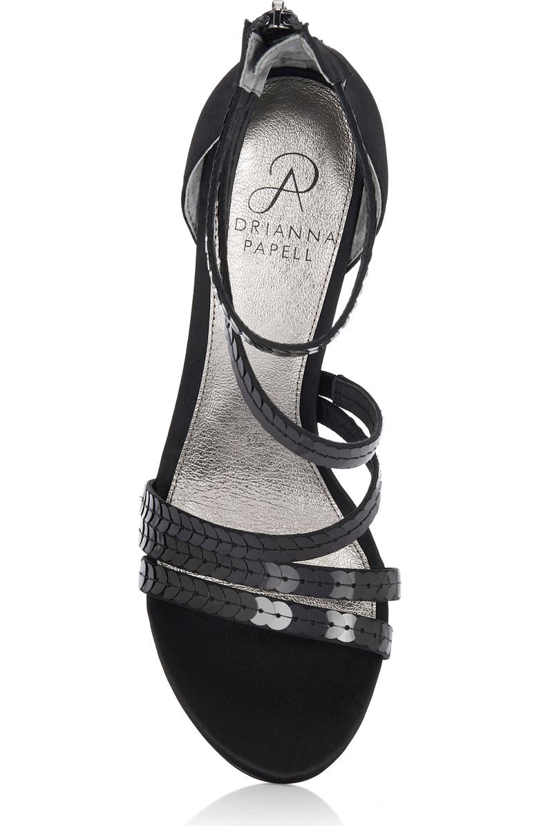 Adrianna Papell Alexi Sequin Strappy Sandal, Alternate, color,