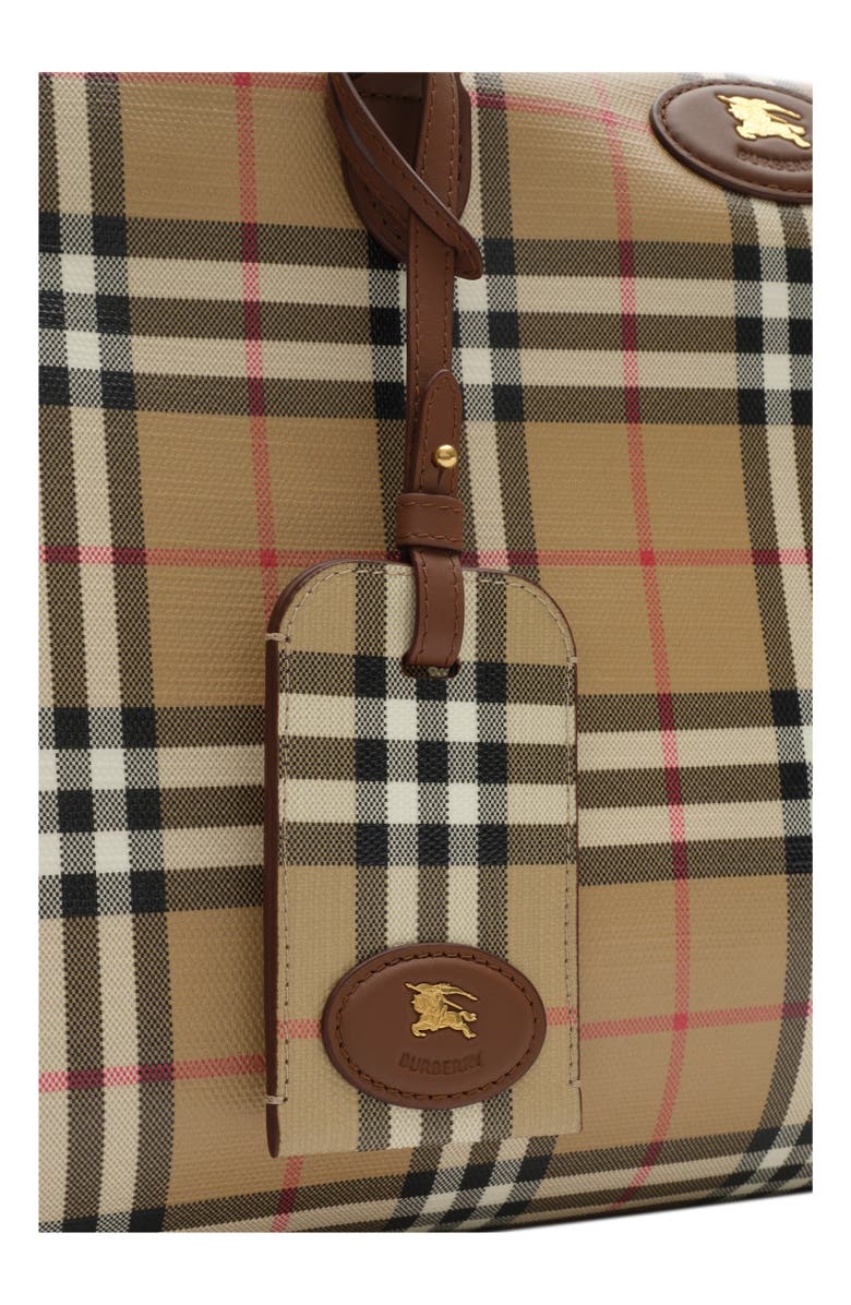 Burberry Check Luggage Tag, Alternate, color, Archive Beige