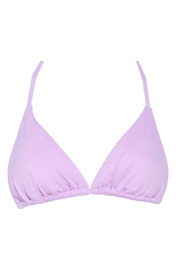 Becca Triangle Bikini Top In Purple