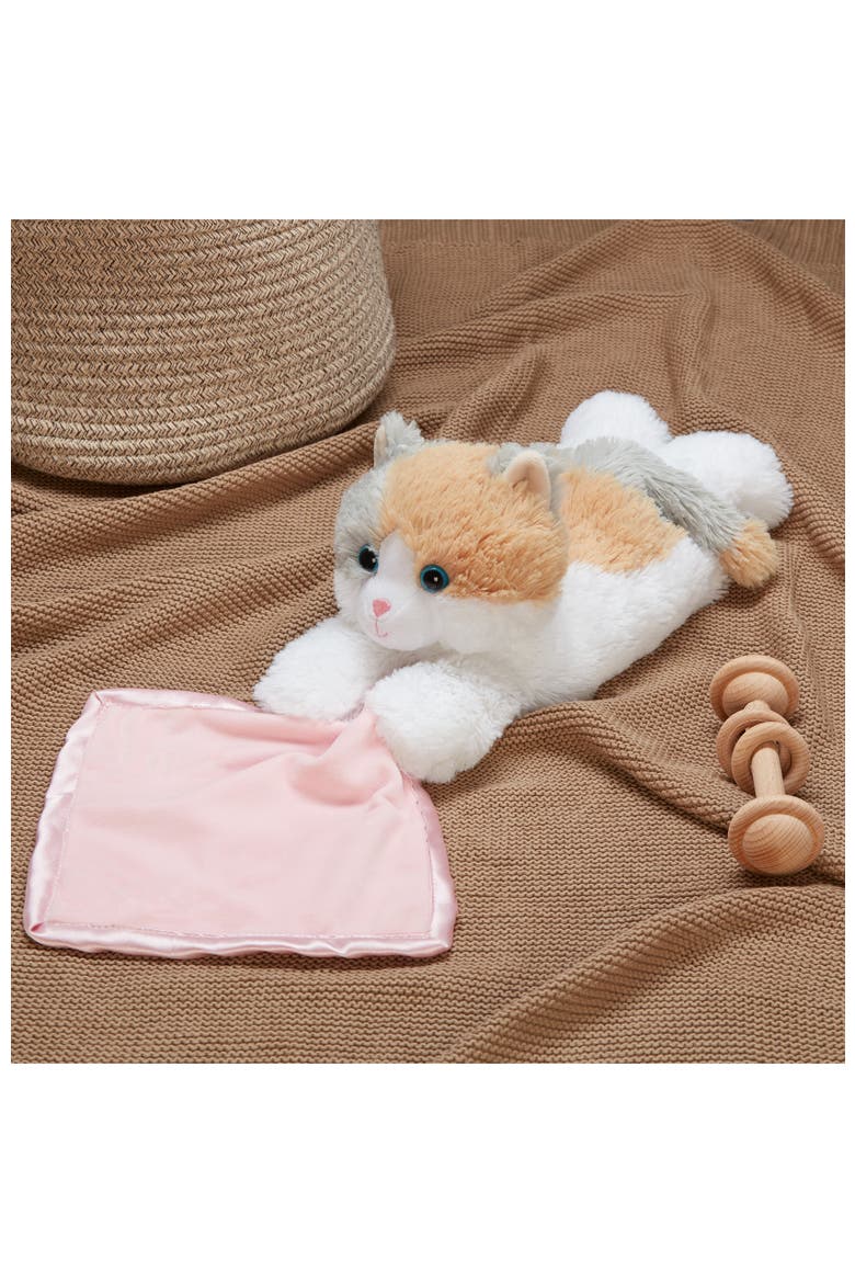 Calico Cat Blanket Plush Toy, Alternate, color, White
