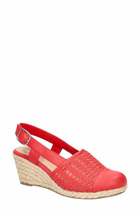 EASY STREET Taffy Slingback Espadrille Wedge Sandal