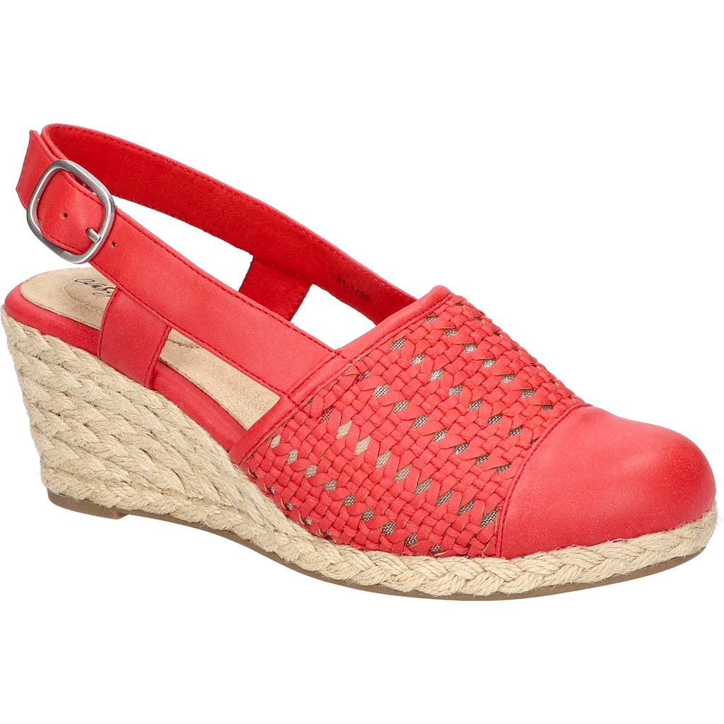 EASY STREET EASY STREET TAFFY SLINGBACK ESPADRILLE WEDGE SANDAL