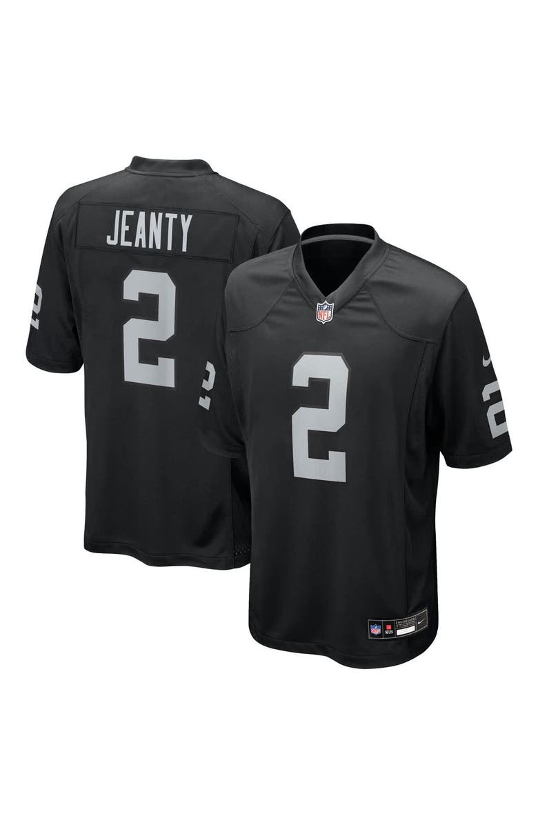 Nike Men's Nike Ashton Jeanty Black Las Vegas Raiders 2025 NFL Draft First Round Pick Game Jersey, Main, color, Black