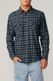 Rip Curl Check Cotton Button-Up Shirt